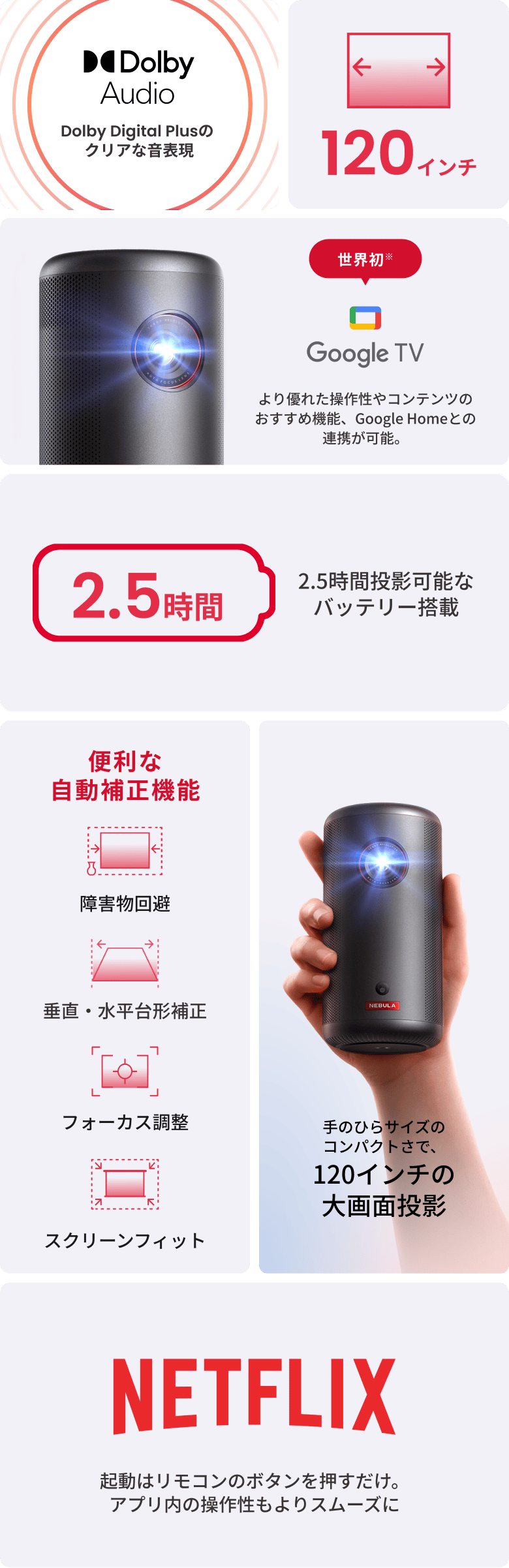 Nebula Capsule 3|4年連続売上No.1 Capsule IIの次世代モデル | Anker
